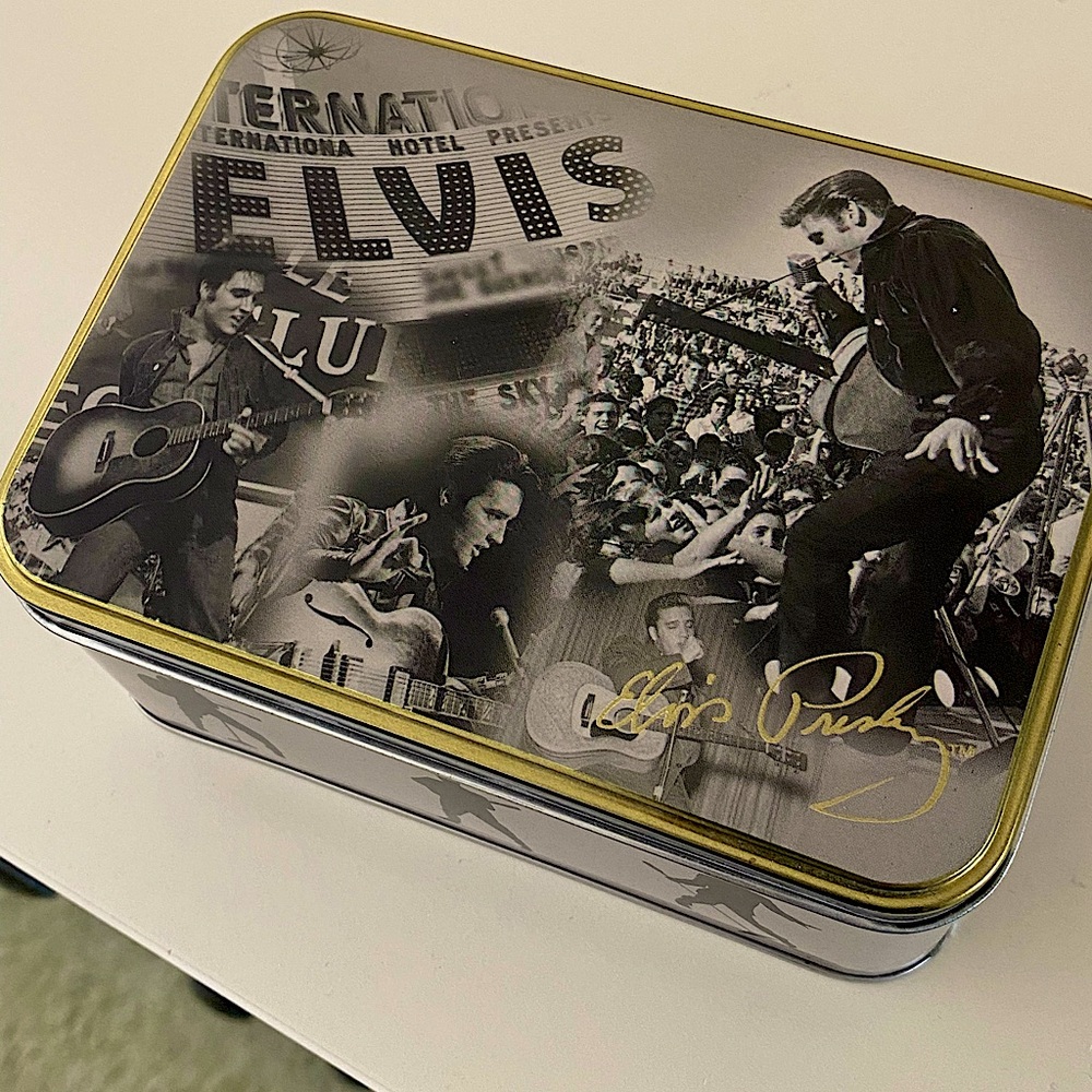 Elvis Presley collectible tin